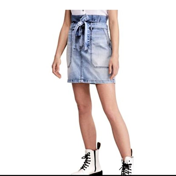 Free People Dresses & Skirts - Free People Tie-Waist Denim Skirt